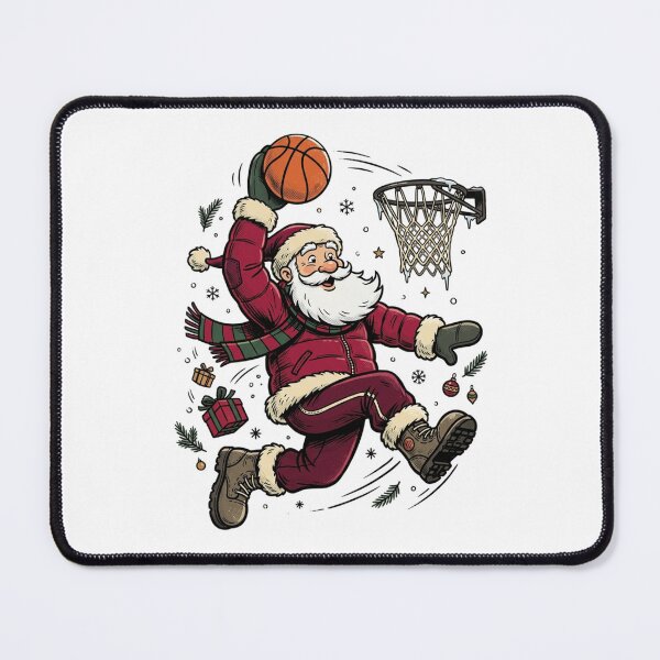 Item preview, Christmas Basketball Santa Inspired Holiday Hoops Vintage Winter Sports designed and sold by SOUFIANE1991.