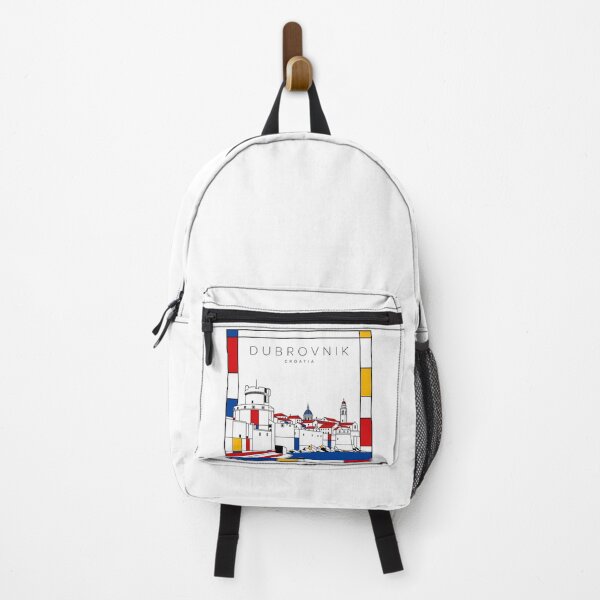 Item preview, Dubrovnik Mondrian style poster 3D designed and sold by CMYKStudio.