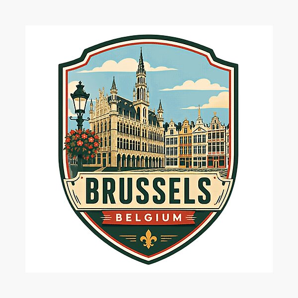 Item preview, Brussels Belgium Travel City Souvenir Explorer designed and sold by Simsimah26Parks.