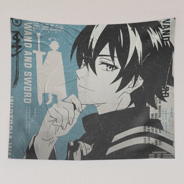 Item preview, Will Serfort Wistoria Wand and Sword Anime Graphic Poster designed and sold by Shopunte.
