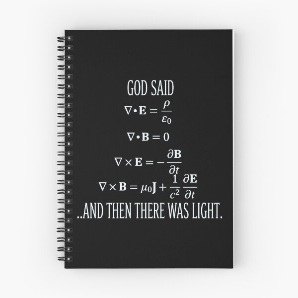 Item preview, Maxwell's Equations - God Said, and There Was Light designed and sold by Shopeon Designs.