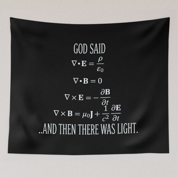 Item preview, Maxwell's Equations - God Said, and There Was Light designed and sold by Shopeon Designs.