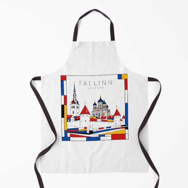 Item preview, Tallinn Mondrian style poster 3D designed and sold by CMYKStudio.