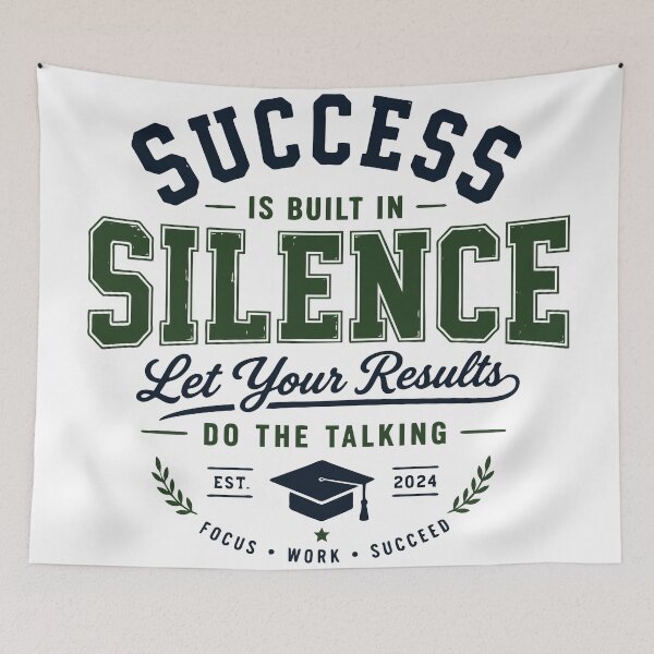 Item preview, Success Is Built in Silence Student Motivation Design designed and sold by Sunday.Supply.