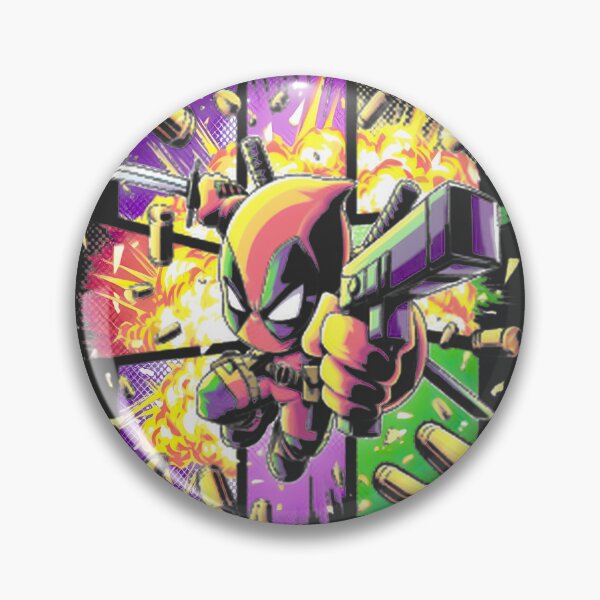 Item preview, Deadpool Explosive Comic Art - Merc With A Mouth Action Illustration ⭐⭐⭐⭐⭐ designed and sold by TheEdward.