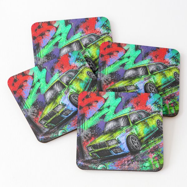 Item preview, Graffiti Street Racing Car – Colorful Automotive Art designed and sold by PetruArtDesigns.