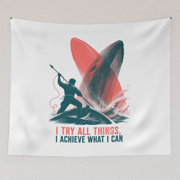 Item preview, Moby Dick Harpooner - I Try All Things designed and sold by Fenay Designs.