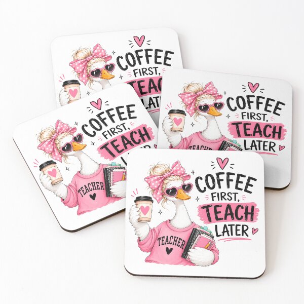 Item preview, Coffee First Teach Later Teacher Goose designed and sold by TanyaRe.