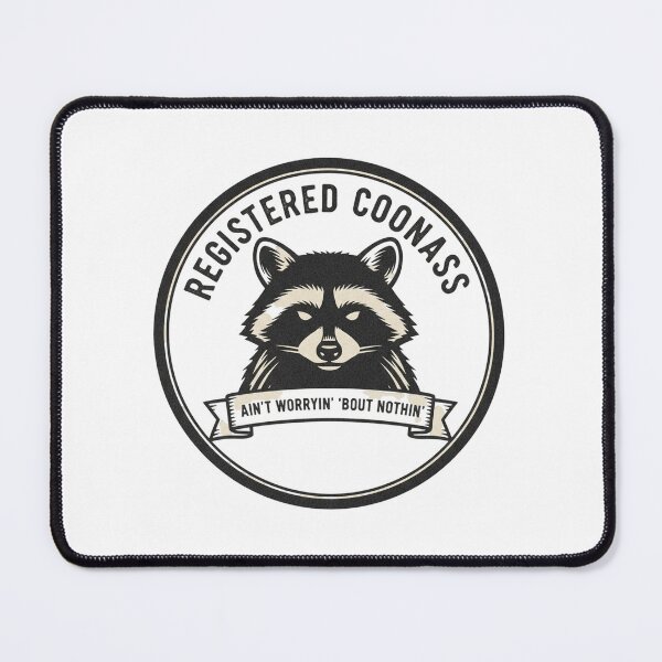 Item preview, Registered Coonass Association Sticker designed and sold by FestivityFinds.