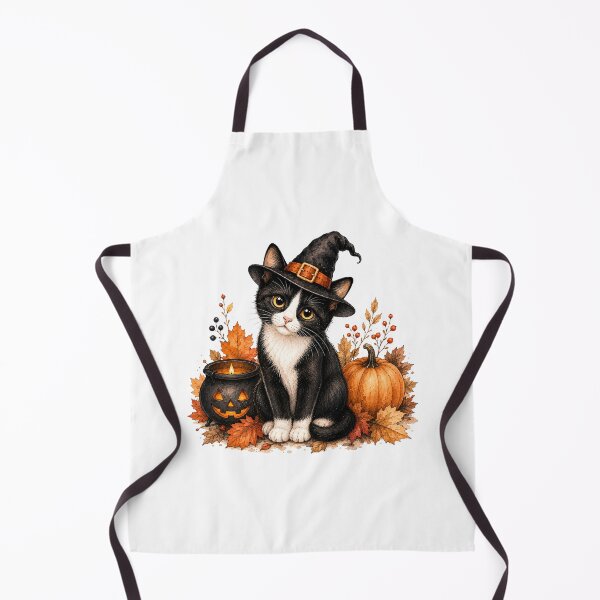 Item preview, Tuxedo Cat with a Tiny Witch Hat | Halloween Cat designed and sold by PAPIRO SIGLO XXI.