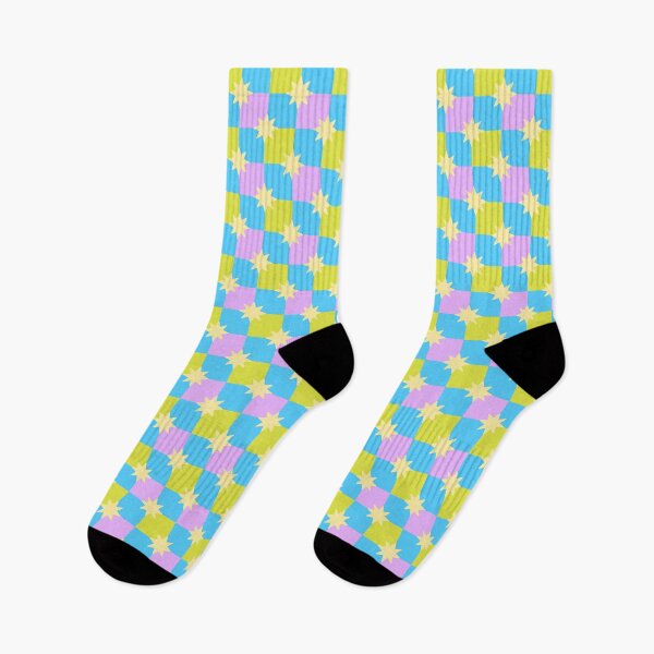Item preview, Checkered Star Pattern Bright Pastel Colors designed and sold by Zaya_art.