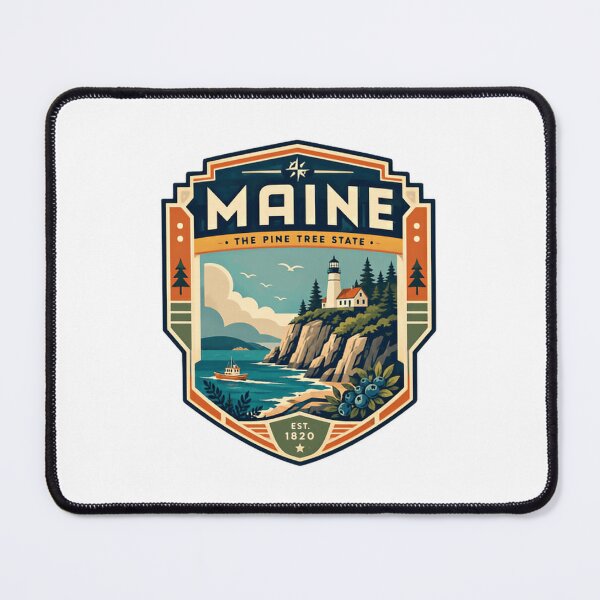 Item preview, Maine The Pine Tree State Est. 1820 New England Travel State Pride Vacation Souvenir designed and sold by Simsimah26Parks.