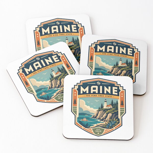 Item preview, Maine The Pine Tree State Est. 1820 New England Travel State Pride Vacation Souvenir designed and sold by Simsimah26Parks.