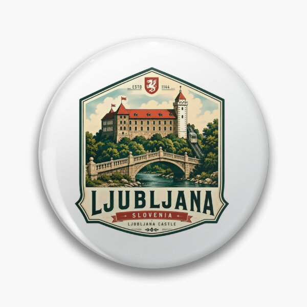 Item preview, Estd 1144 Ljubljana Slovenia Ljubljana Castle Travel Tourist Souvenir designed and sold by Simsimah26Parks.
