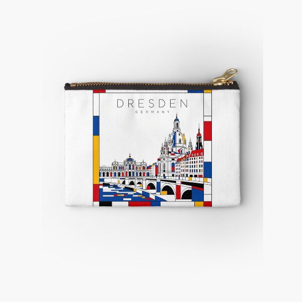 Item preview, Dresden Mondrian style poster 3D designed and sold by CMYKStudio.