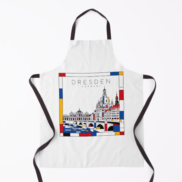 Item preview, Dresden Mondrian style poster 3D designed and sold by CMYKStudio.
