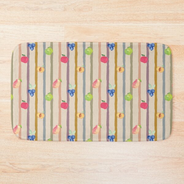 Item preview, Garden Market Fruit Stripe Pattern designed and sold by wildridgestudio.