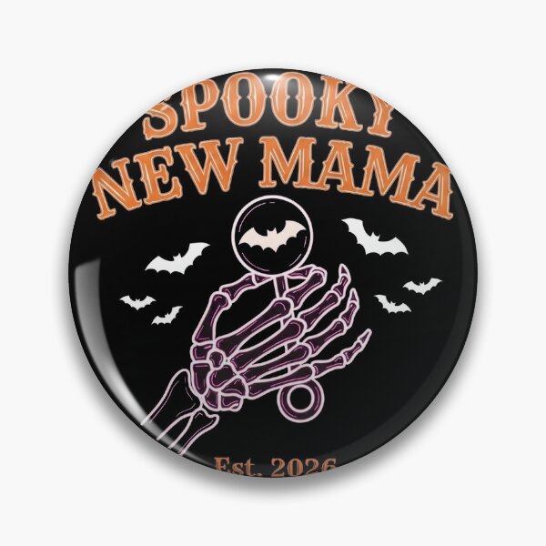 Item preview, Spooky New Mama Est 2026 Skeleton Baby Rattle Halloween designed and sold by TeNovaStudio.