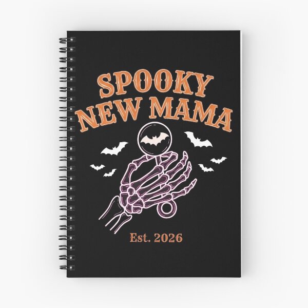 Item preview, Spooky New Mama Est 2026 Skeleton Baby Rattle Halloween designed and sold by TeNovaStudio.