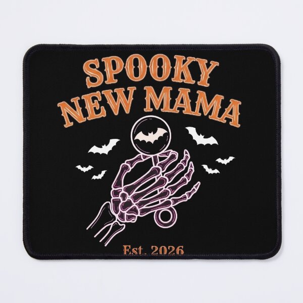 Item preview, Spooky New Mama Est 2026 Skeleton Baby Rattle Halloween designed and sold by TeNovaStudio ⭐⭐⭐⭐⭐.