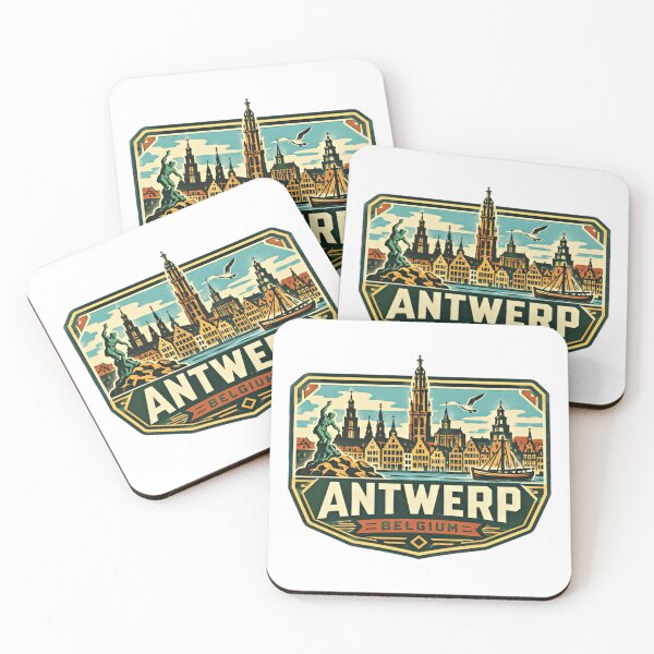 Item preview, Antwerp Belgium Travel Souvenir European City Destination designed and sold by Simsimah26Parks.