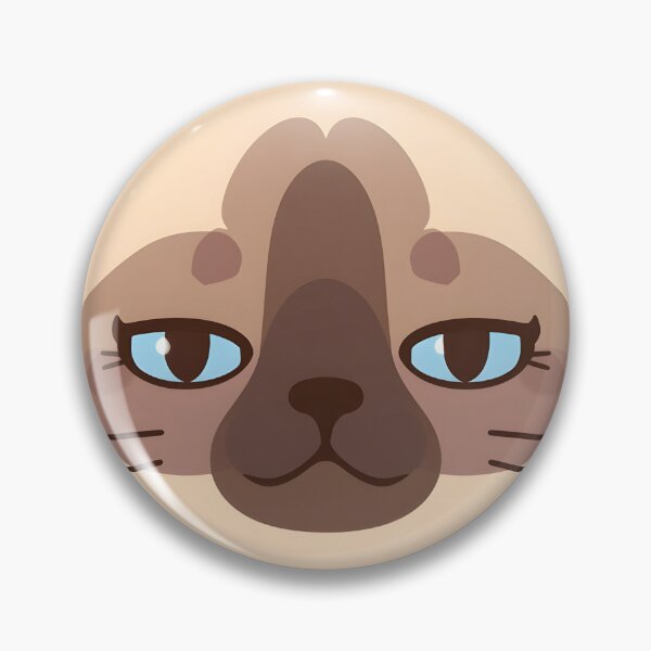 Item preview, Cute Sleepy Siamese Cat Face Sticker | Cozy Cat Lover Design designed and sold by VINTOR-.
