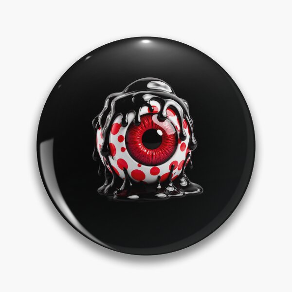 Item preview, Melting Polka Dot Eyeball Surreal Gothic Eye designed and sold by YourColorsWall.