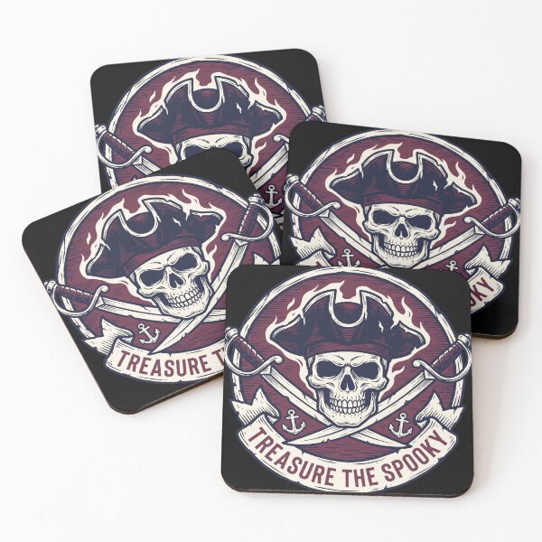 Item preview, Treasure The Spooky Pirate Skull Crossed Swords Halloween designed and sold by TeNovaStudio.
