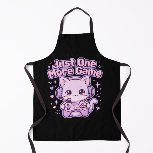 Item preview, Just One More Game - Cute Kawaii Gamer Cat with Headset designed and sold by Fulaly.