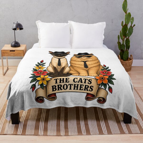 Item preview, The Cats Brothers Blues Parody Tattoo Art designed and sold by Old's Cool Cat Studio.
