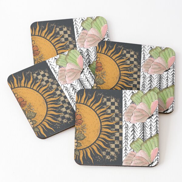 Item preview, Celestial Sun and Luna Moth Collage designed and sold by DKSH1234.