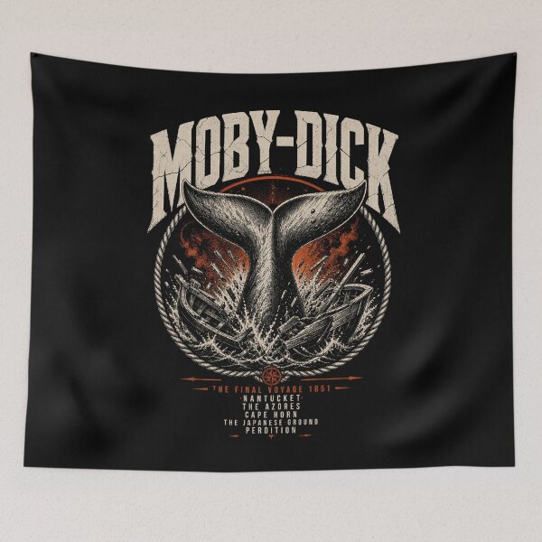 Item preview, Moby Dick Final Voyage - Whale Tail Wrecks the Boats designed and sold by Fenay Designs.