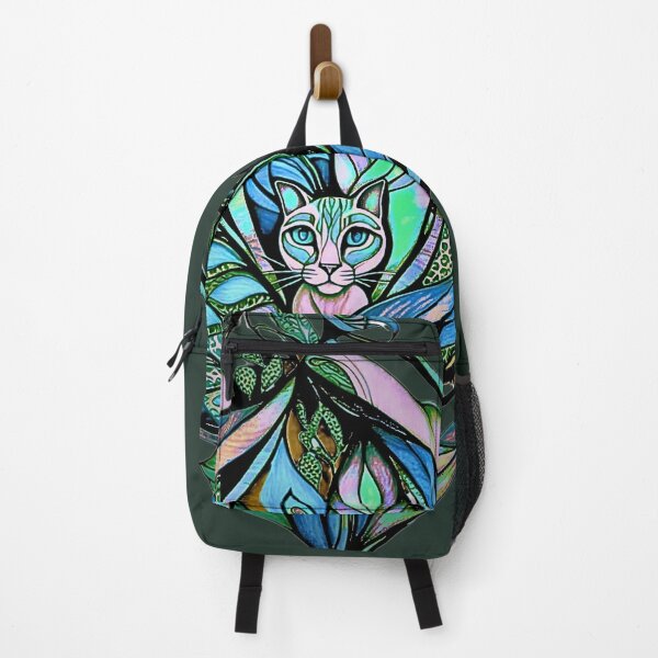 Item preview, Pussy Cat Familiar in the Overgrowth designed and sold by Altar-of-Elixir.
