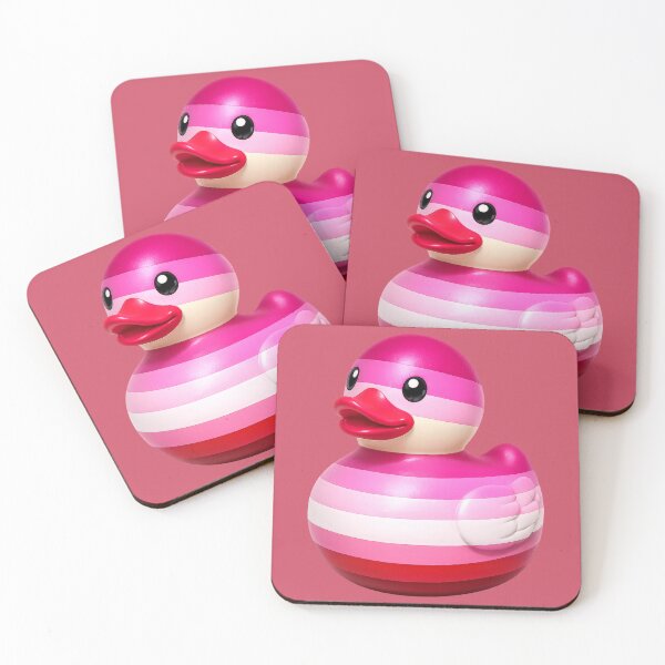 Item preview, Lesbian Pride Flag Rubber Duck designed and sold by Shirts With Pride.