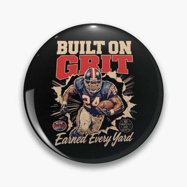 Item preview, Built On Grit Blood Sweat Discipline No Shortcuts Just Heart Earned Every Yard Football Player designed and sold by weepyzumi.