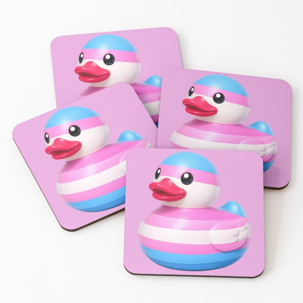Item preview, Trans Pride Flag Rubber Ducky designed and sold by Shirts With Pride.