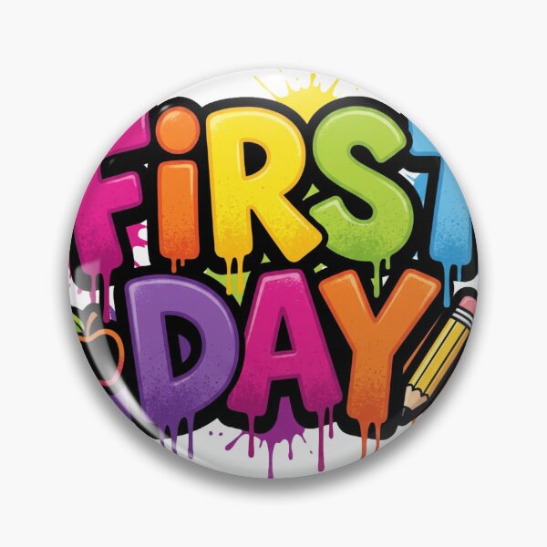 Item preview, First Day of School Graffiti Tee With Apple & Pencil — Rainbow Drip Kids Shirt | Colorful Student Shirt | Cute School Gift designed and sold by FineArtVis.