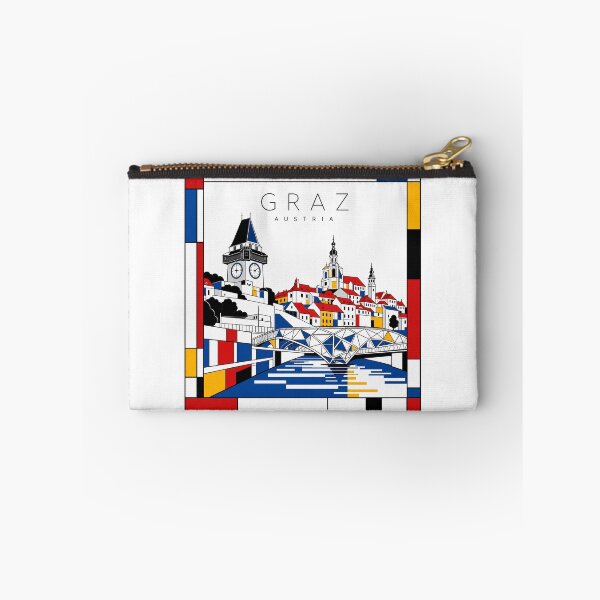 Item preview, Graz Mondrian style poster 3D designed and sold by CMYKStudio.