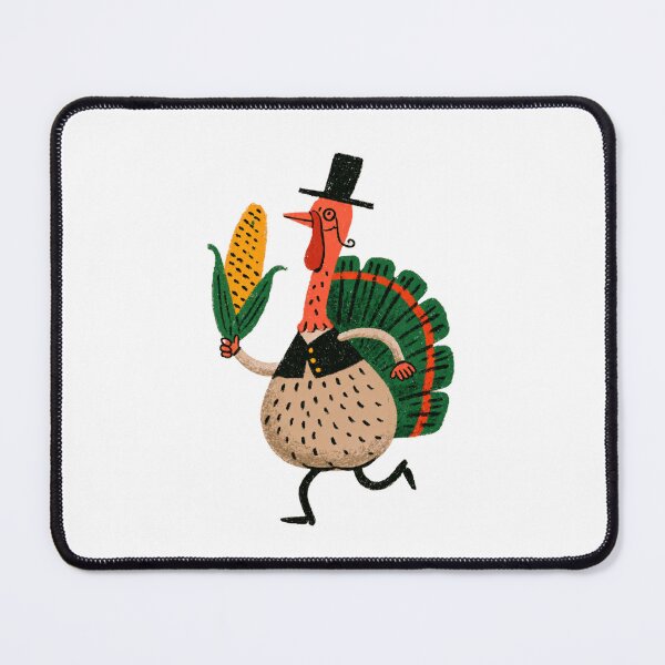 Item preview, Funny Thanksgiving Turkey with Corn – Quirky Fall Illustration designed and sold by Ramona-Gliga.
