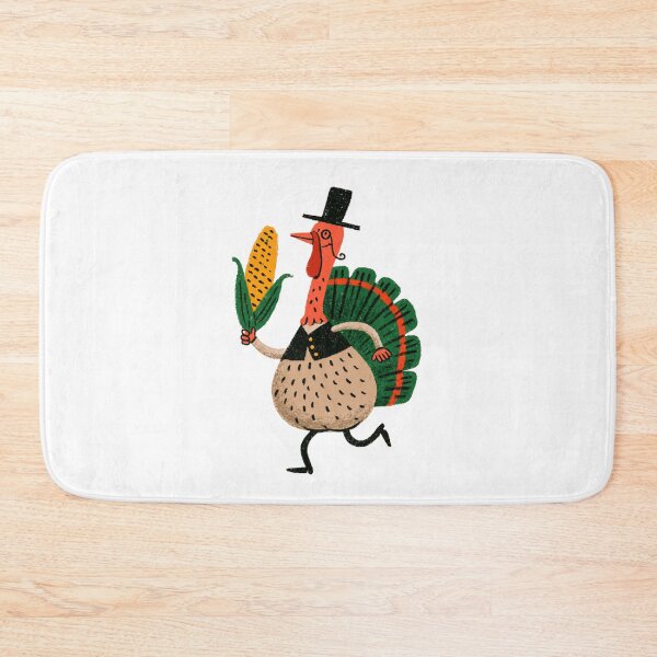 Item preview, Funny Thanksgiving Turkey with Corn – Quirky Fall Illustration designed and sold by Ramona-Gliga.
