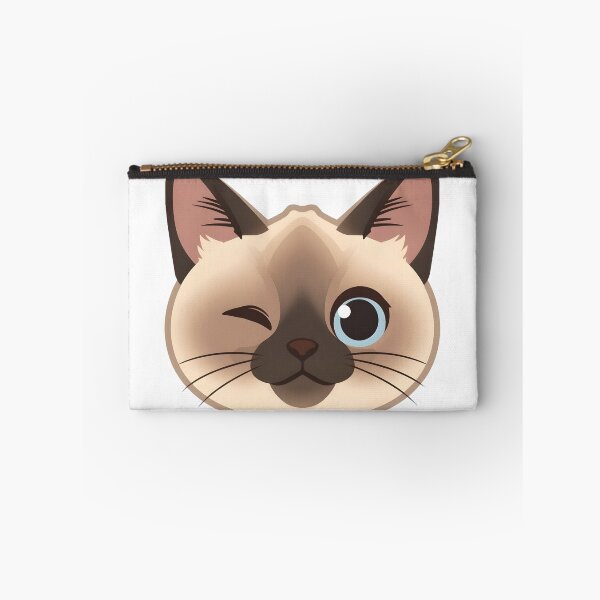 Item preview, Winking Siamese Cat Face Sticker | Playful Cute Cat Design designed and sold by VINTOR-.