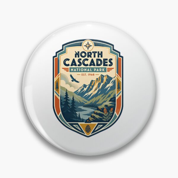 Item preview, North Cascades National Park Est. 1968 Washington State Travel Hiker Nature Lover designed and sold by Simsimah26Parks.