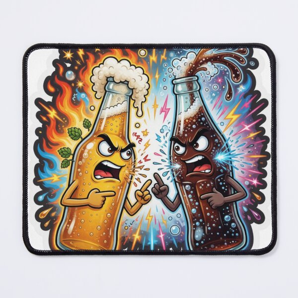 Item preview, Beer Soda Rivalry Funny Drink Battle designed and sold by Imaginarium of Chaos falcon88 .