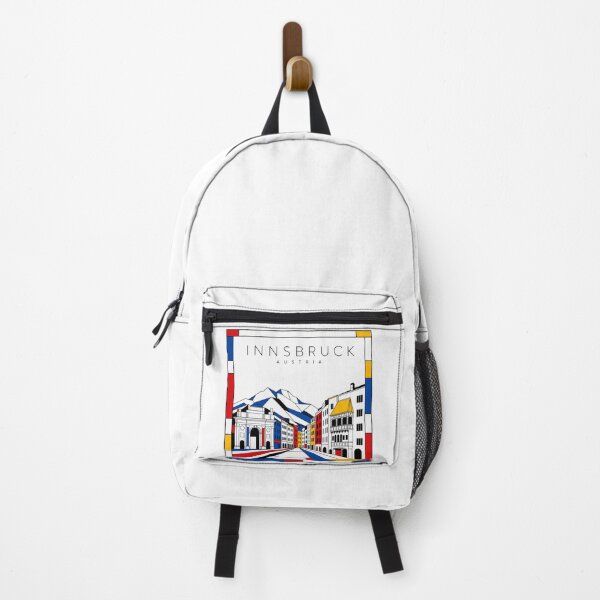 Item preview, Innsbruck Mondrian style poster 3D designed and sold by CMYKStudio.