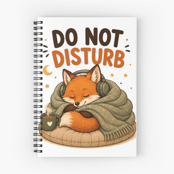 Item preview, Do Not Disturb – Cute Cozy Fox Cartoon Design designed and sold by Kiinaaa.
