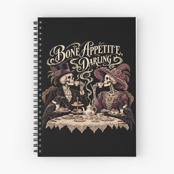 Item preview, Bone Appétit Darling  Gothic Skeleton Tea Party designed and sold by ViviArtix.
