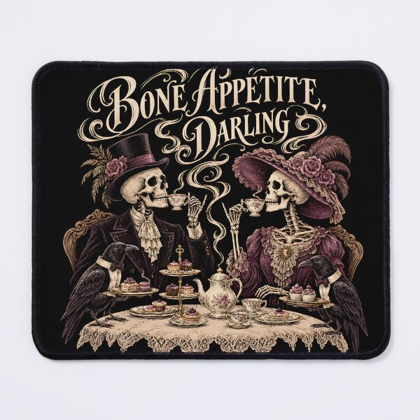 Item preview, Bone Appétit Darling Gothic Skeleton Tea Party designed and sold by ViviArtix.