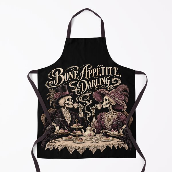 Item preview, Bone Appétit Darling Gothic Skeleton Tea Party designed and sold by ViviArtix.