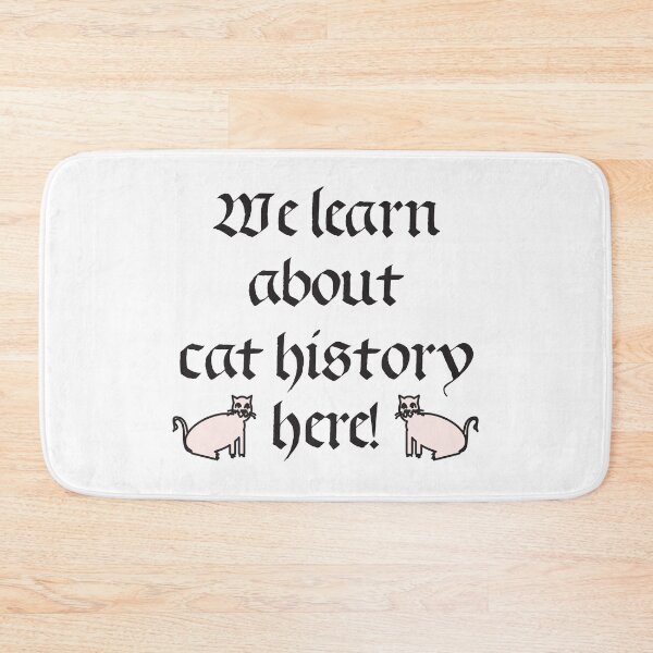 Item preview, We Learn About Cat History Here Gothic Funny Student Teacher Design designed and sold by Kapsula2023.