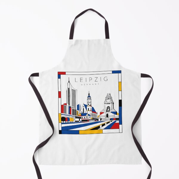 Item preview, Leipzig Mondrian style poster 3D designed and sold by CMYKStudio.